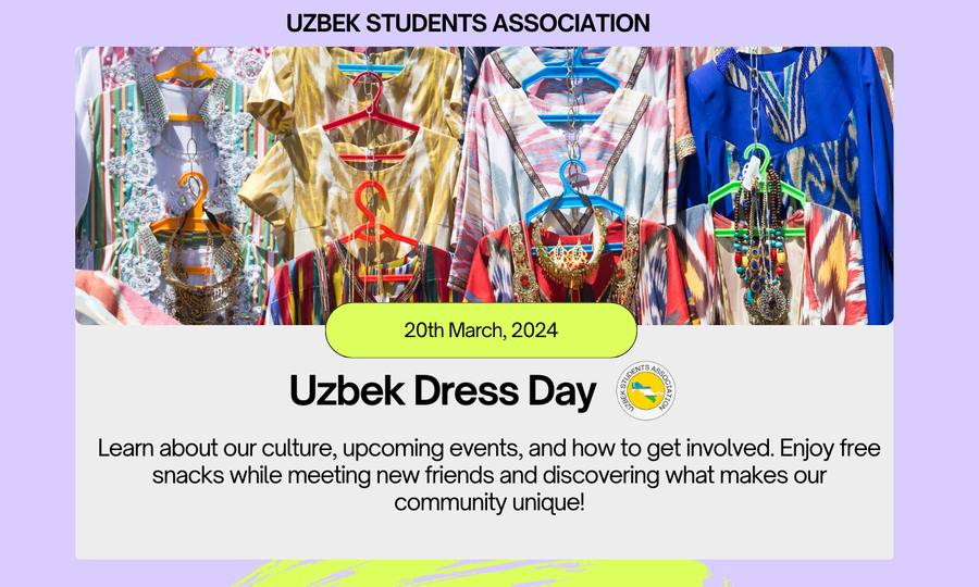 Uzbek Dress Day flyer