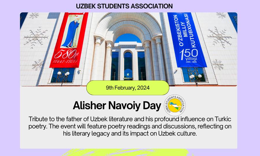 Alisher Navoiy Day flyer
