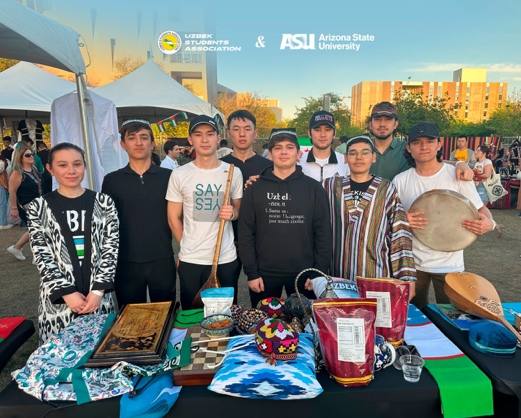 UZSA members at their table during the 1001 Nights festival